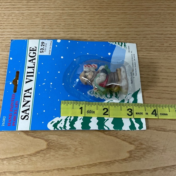 1992 Fabri-Centers of America Christmas Gnome Elf Delivery Santa Village #26379 - Picture 6 of 6